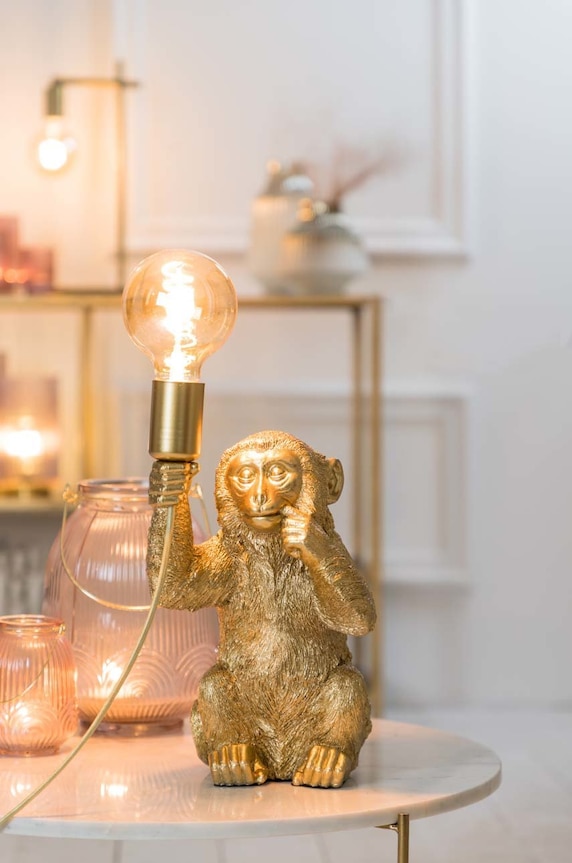 Light & Living veioza galben 1851685