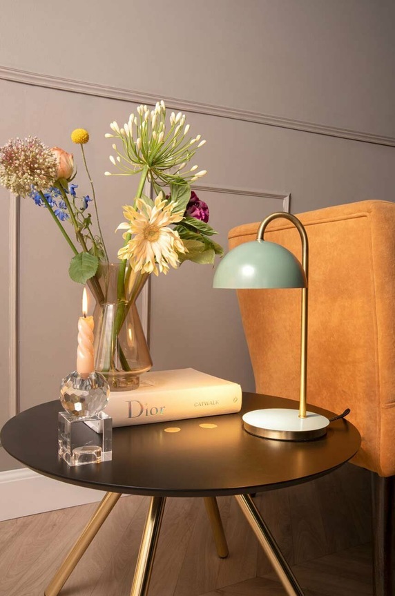 Salon i sypialnia Leitmotiv lampa stołowa LM1944GR zielony