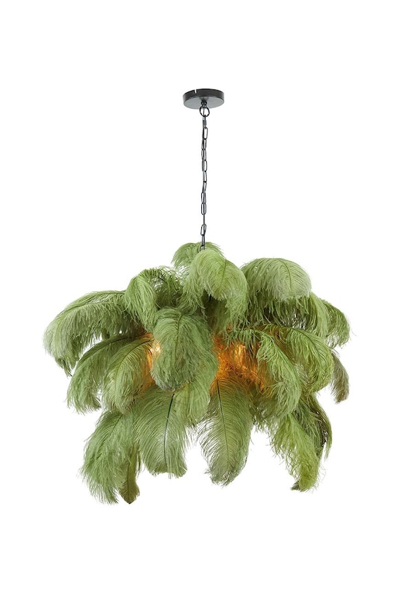 Salon i sypialnia Light & Living lampa wisząca 2945669 zielony
