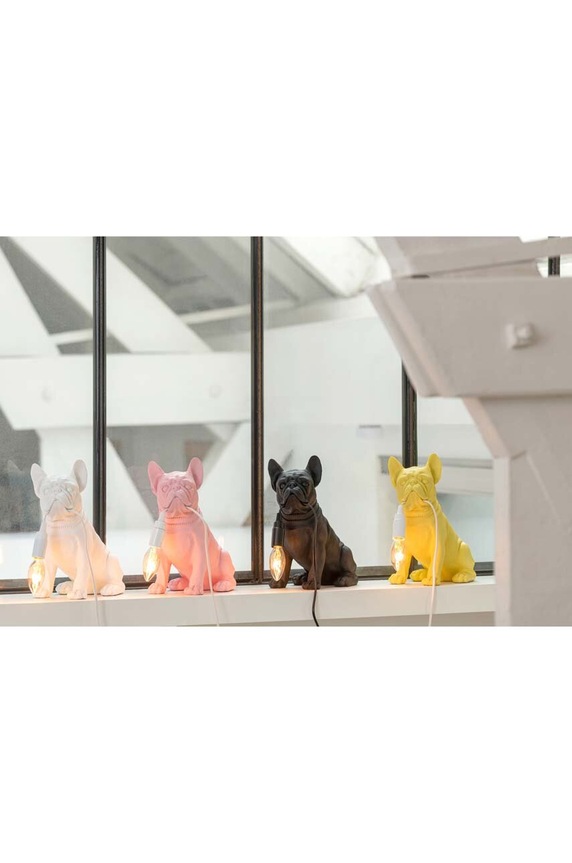 J-Line lampa stołowa Bulldog różowy 32515