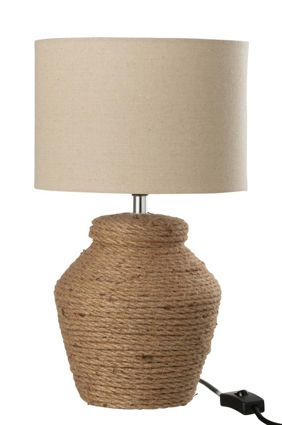 J-Line lampa stołowa beżowy 31393