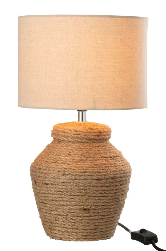 J-Line lampa stołowa 31393 beżowy AA00