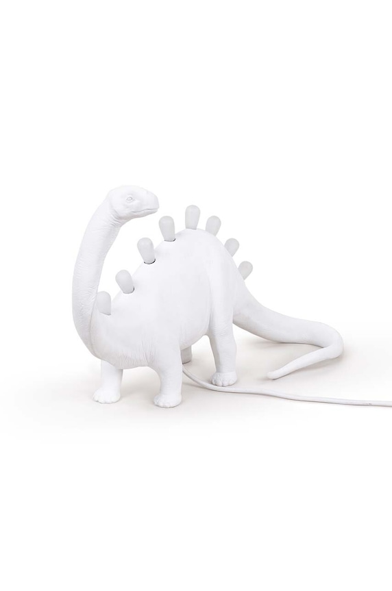 Seletti veioza Jurassic Lamp Bronto 14762 alb AA00
