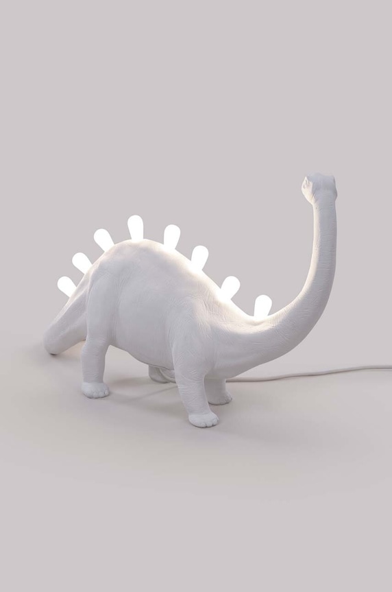 Seletti veioza Jurassic Lamp Bronto 14762 alb