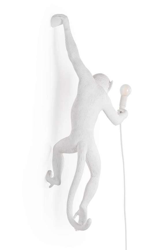Nástenná lampa Seletti The Monkey Lamp Hanging 14881 biela AA00