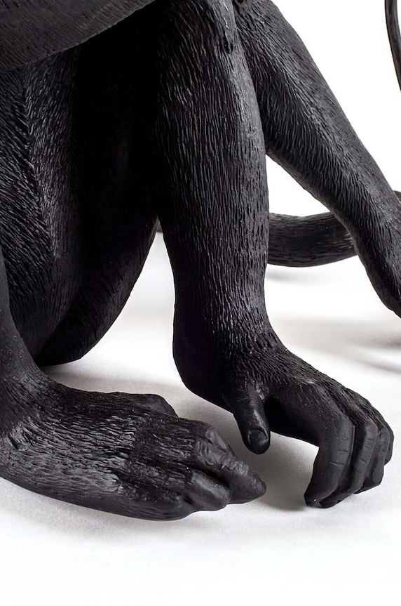 Living și dormitor Seletti veioza Monkey Lamp Sitting 14922 negru