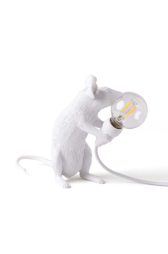 Επιτραπέζιο φωτιστικό Seletti Mouse Mac λευκό 15221
