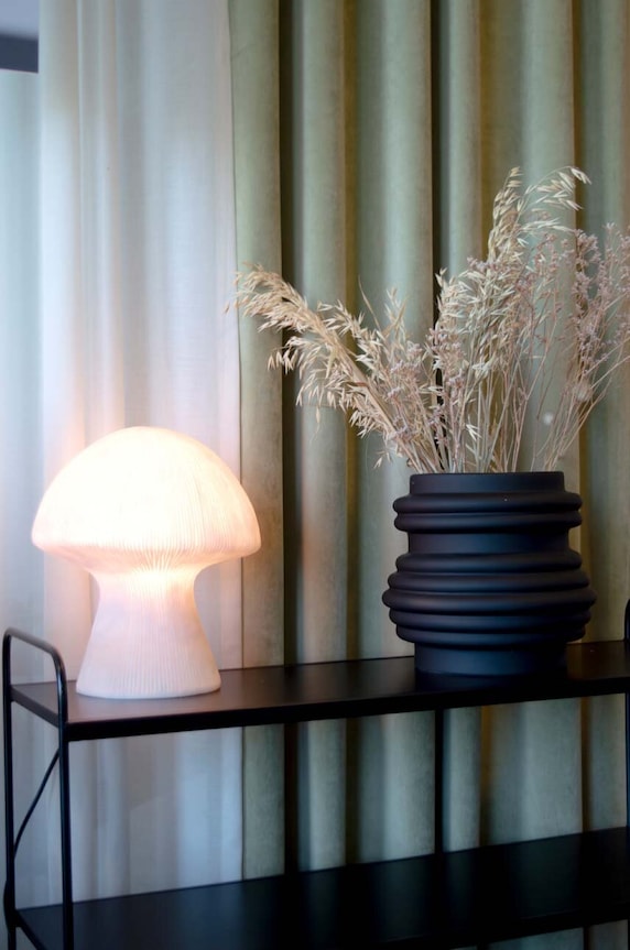Salon i sypialnia Byon lampa stołowa Mushroom 5273801802 biały