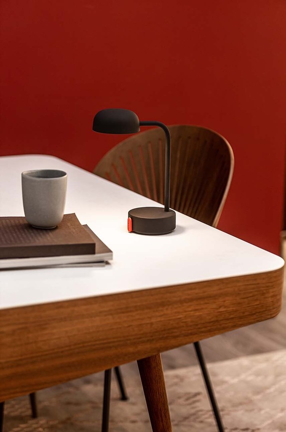 Stolna lampa Kooduu Fokus KO13.0018LI038.00 siva