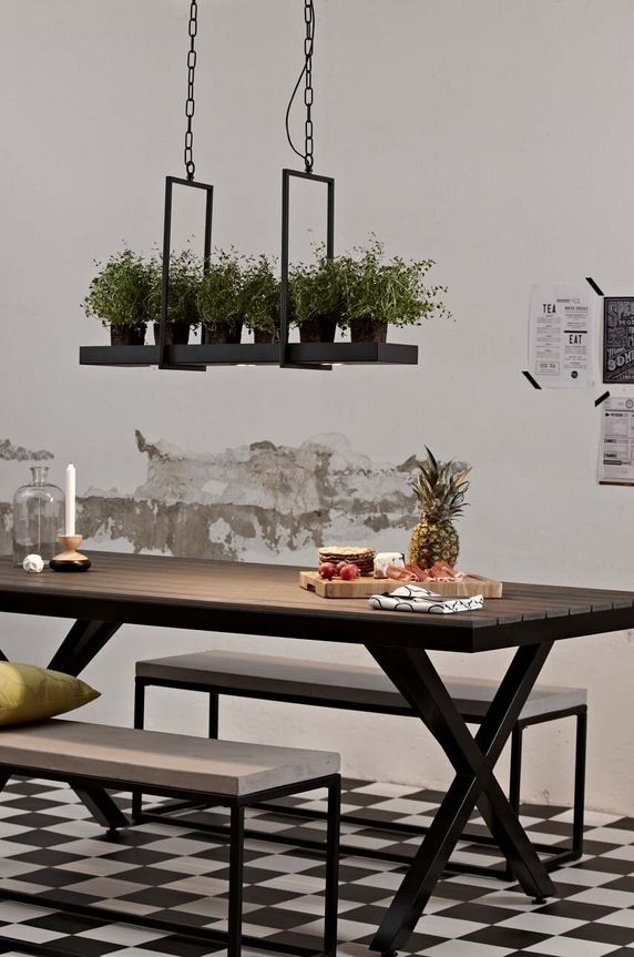 Salon i sypialnia Markslöjd lampa wisząca Tray 105780 czarny