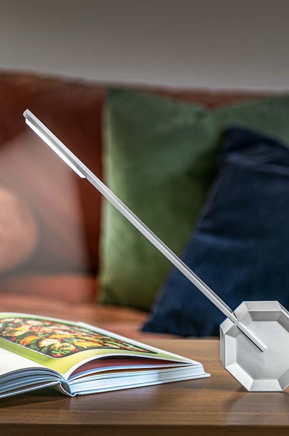 Bezdrátové svítidlo Gingko Design Octagon One Desk Lamp GK11A6 šedá