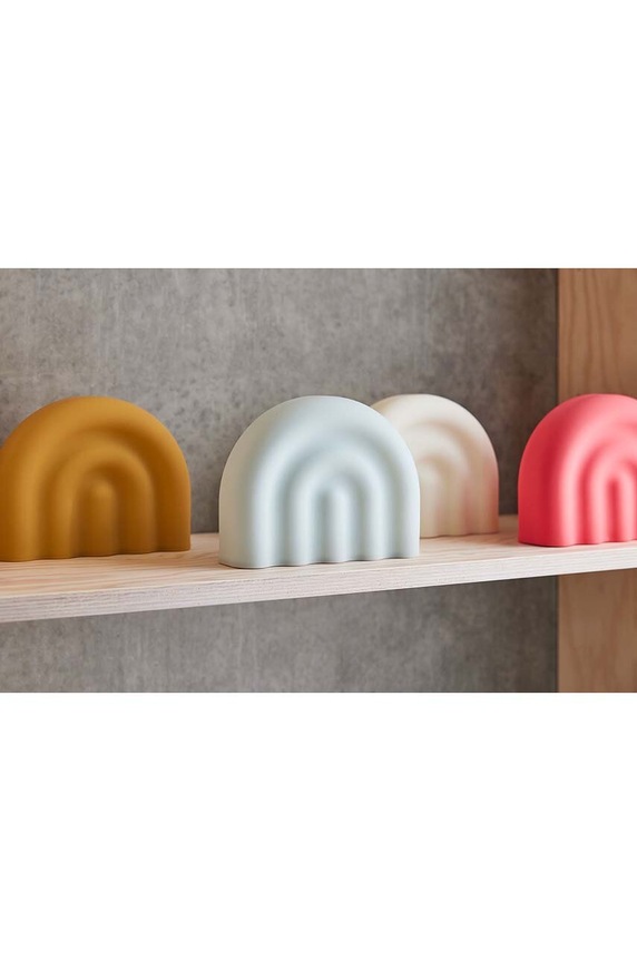 Σαλόνι και υπνοδωμάτιο Παιδικό φωτιστικό κομοδίνου OYOY Rainbow 14 x 18 x 6 cm M107452 λευκό