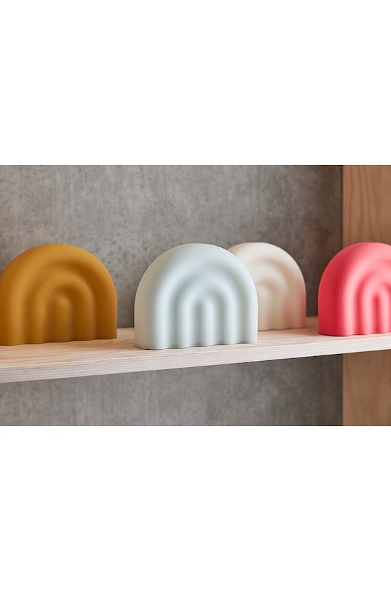 Salon i sypialnia OYOY lampka nocna dla dzieci Rainbow 14 x 18 x 6 cm M107477 żółty