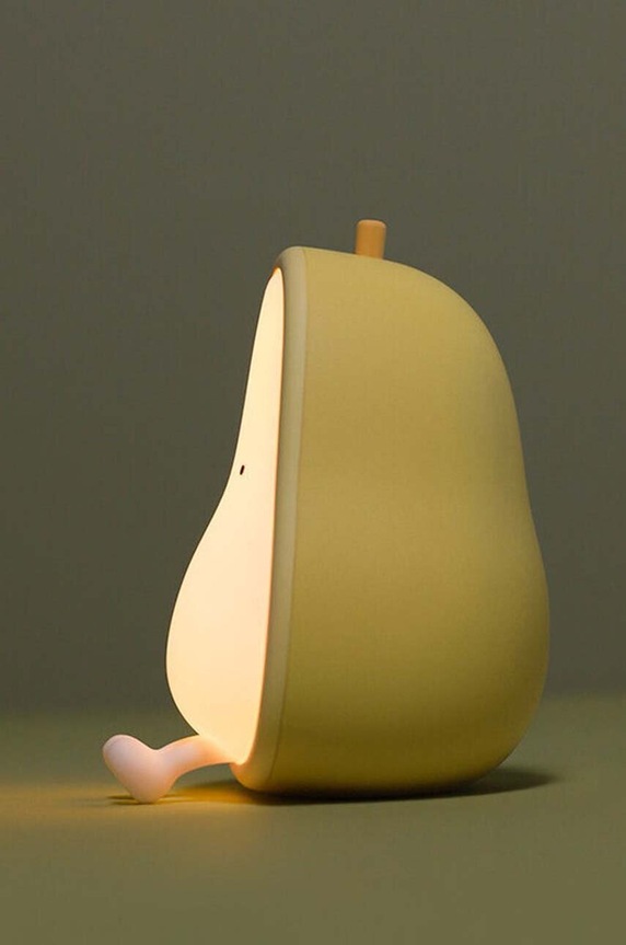 Salon i sypialnia Allocacoc lampka nocna led Pear Night DH1441/CTVNLT. multicolor