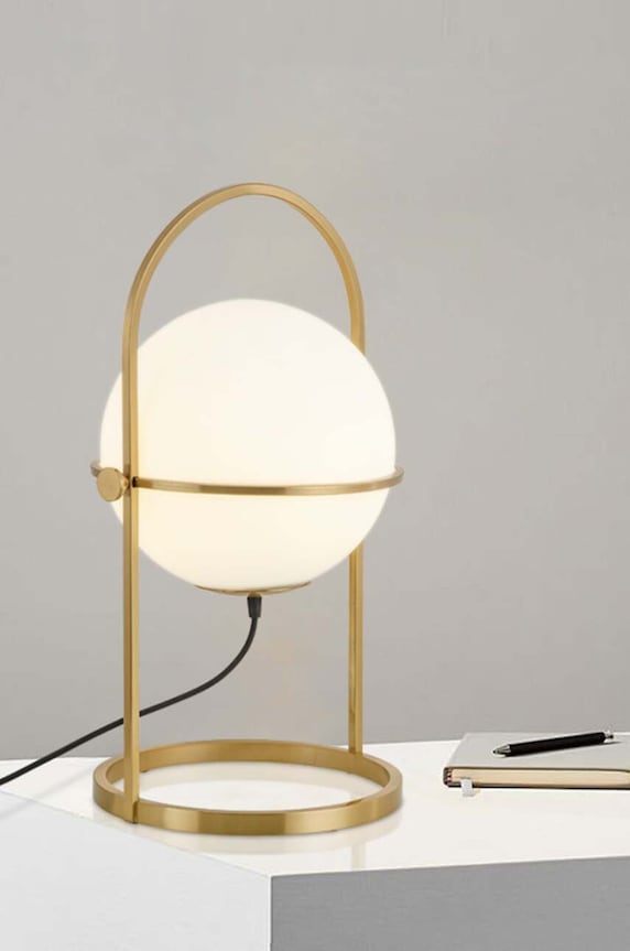 Salon i sypialnia lampa stołowa ART R0460T brązowy