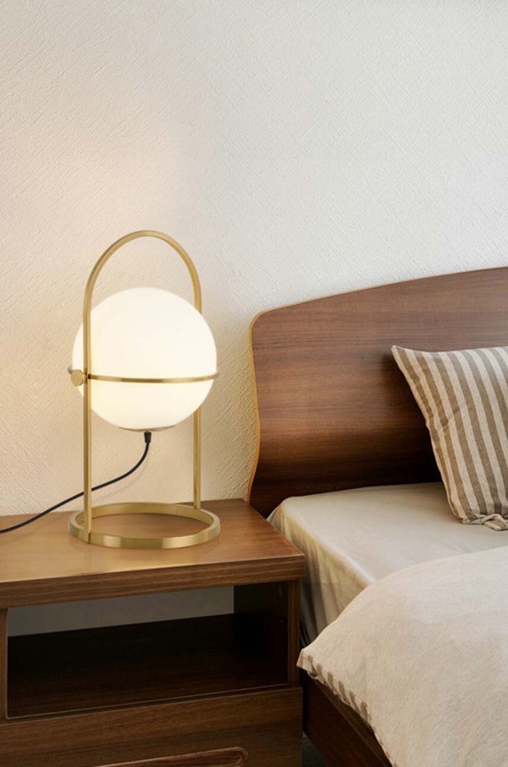 lampa stołowa ART R0460T brązowy