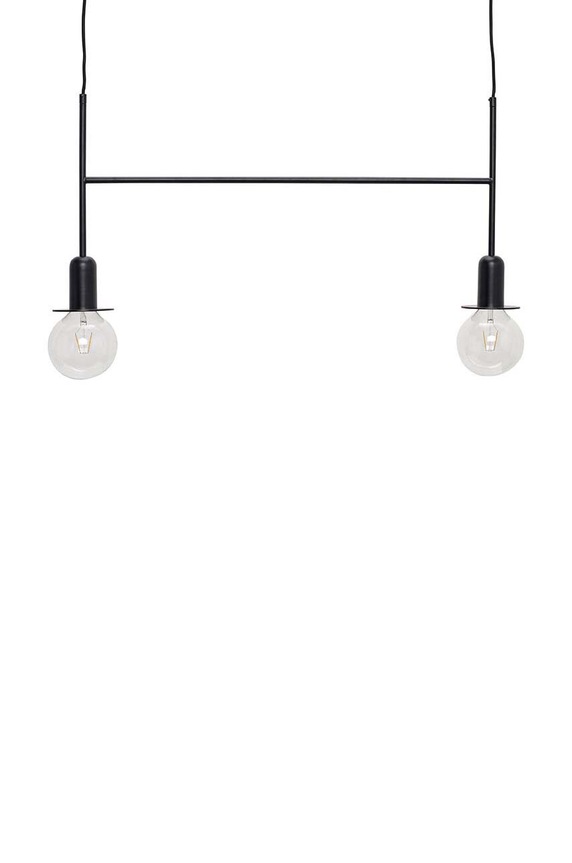 Κρεμαστό φωτιστικό Hübsch Twice μαύρο 990816