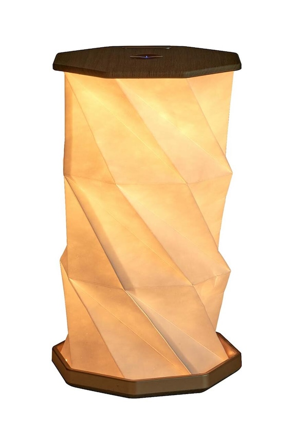 Gingko Design lampa bezprzewodowa led Twist Hexagon biały G036WT