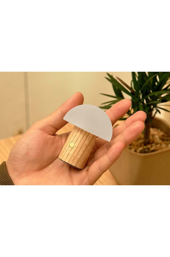 Gingko Design lampă led fără fir Super Mini Alice Mushroom alb G022S.AH