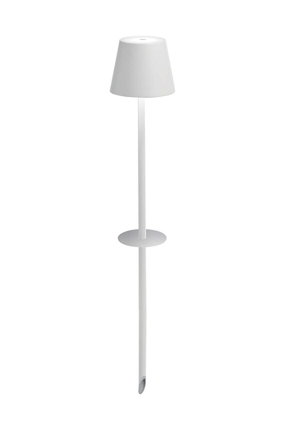 Zafferano lampă led fără fir Poldina Foor alb LD0682B3