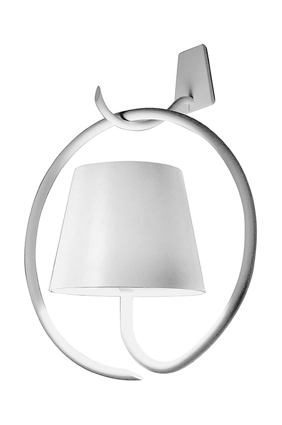 Безжична led стенна лампа Zafferano Poldina бял LD0689B3