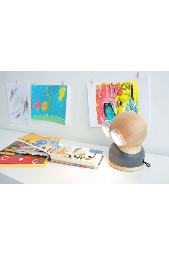 LED noćna lampa Design Nest Mr Watt Goggle KB692MRWATTWOODGREY šarena