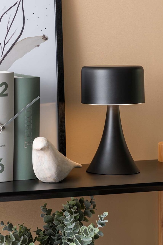 Salon i sypialnia Leitmotiv lampa ledowa Nora LED LM2188BK czarny