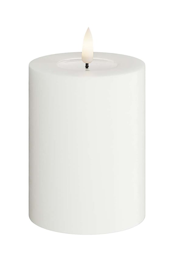 Deluxe Homeart lumânare led 7,5 x 10 cm alb RF0004