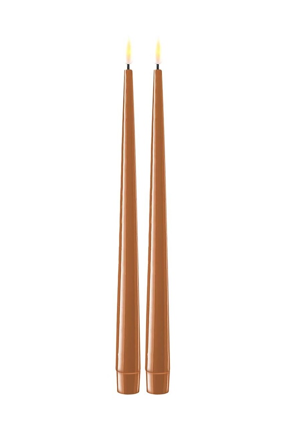 Deluxe Homeart set de lumanari led 2,2 x 28 cm 2-pack maro RF.K.0011