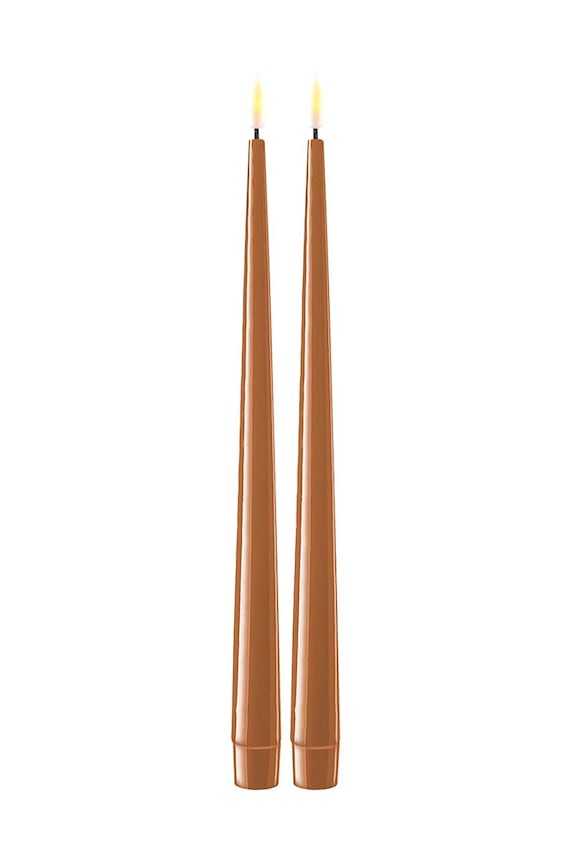 Deluxe Homeart set de lumanari led 2,2 x 28 cm 2-pack maro RF.K.0011