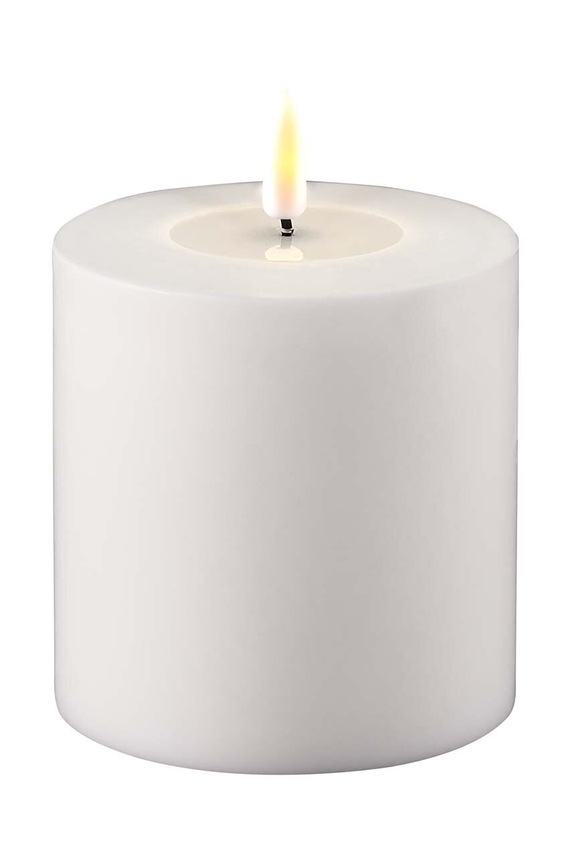 Led sviečka Deluxe Homeart 10 x 10 cm biela RF.UL.0009