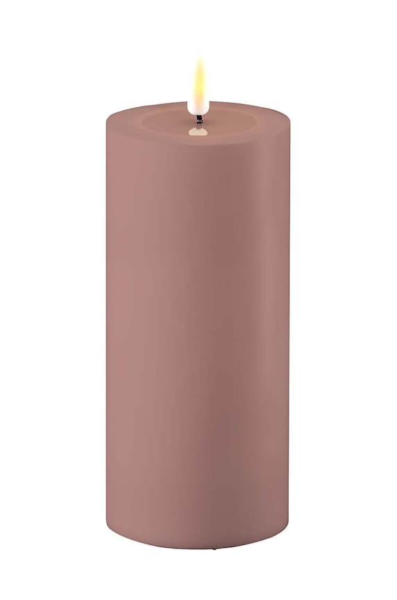 Deluxe Homeart lumânare led 7,5 x 15 cm roz RF.UL.0022