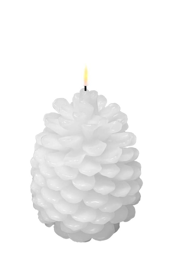 Deluxe Homeart świeca led 14 x 19 cm biały RF.XMAS.0012