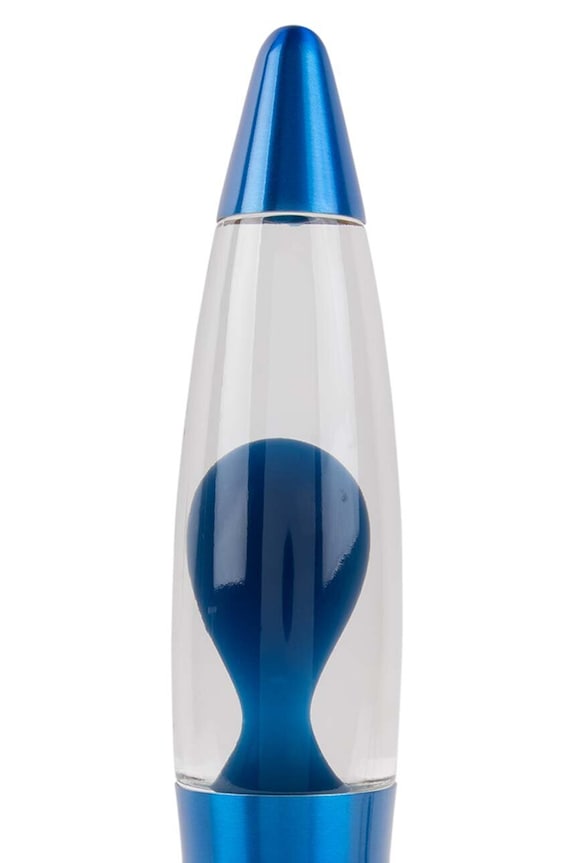 Leitmotiv lampa stołowa Funky Rocket Lava LM2185BL niebieski AA00