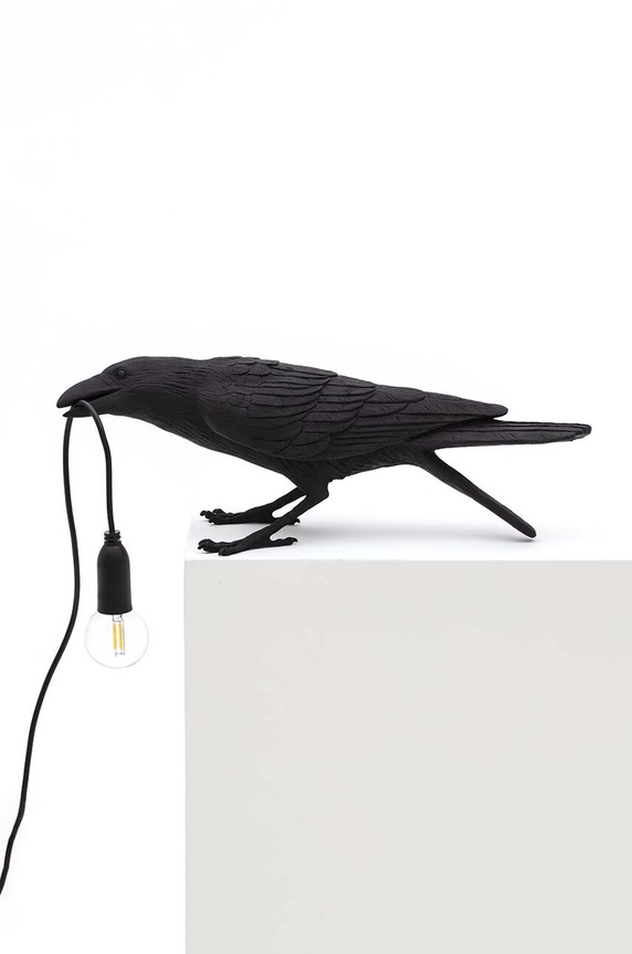 Stolná lampa Seletti Bird Lamp Black Playing čierna 14736