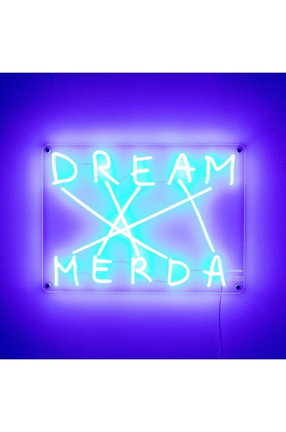 Salon i sypialnia Seletti dekoracja ścienna led Dream Merda 13005 niebieski