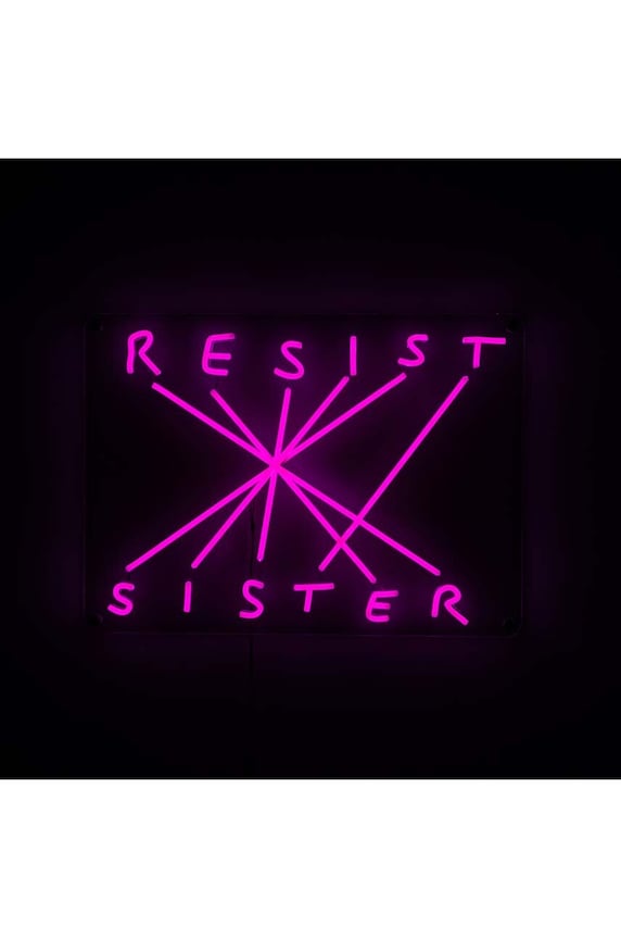 Seletti decorațiune perete led Resist Sister 13007.. roz