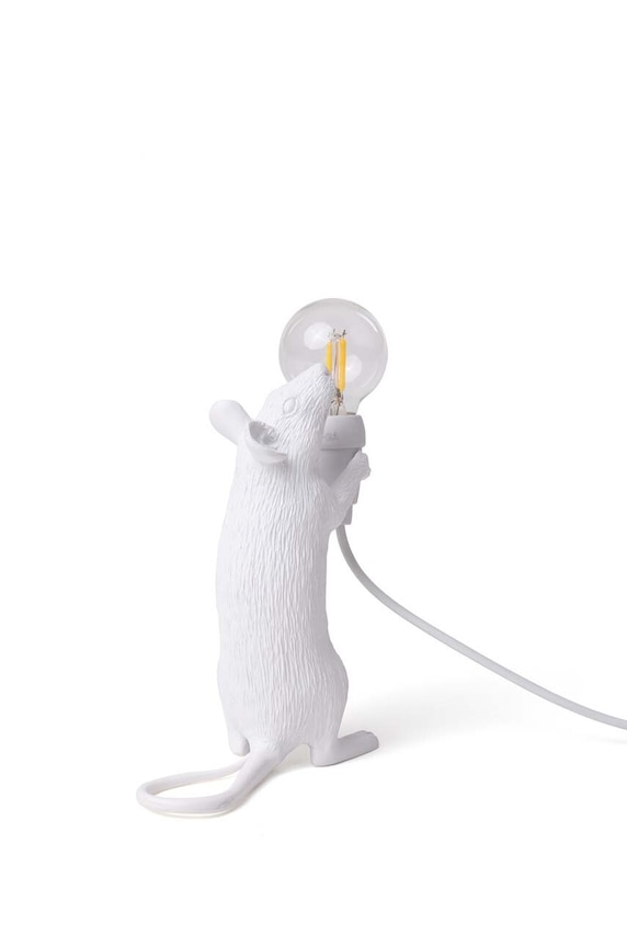 Namizna lučka Seletti Mouse Lamp Step 15220. bela AA00
