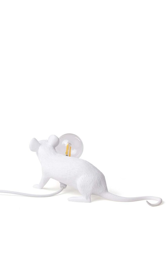 Salotto e camera Seletti lampada da tavolo Mouse Lamp Lop 15222 bianco
