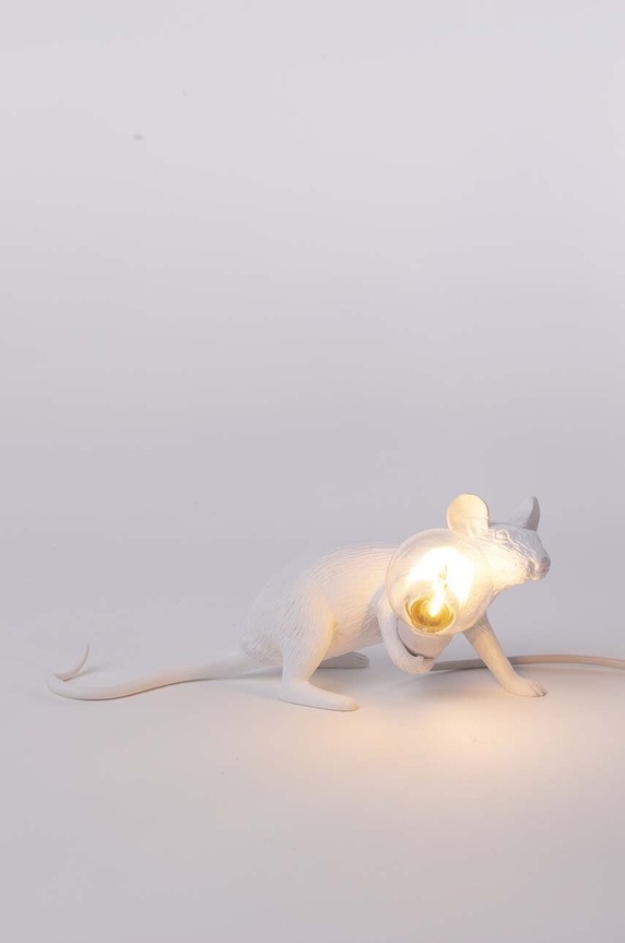 Seletti lampada da tavolo Mouse Lamp Lop 15222 bianco