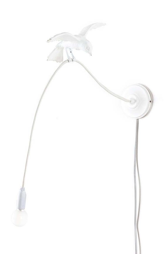 Seletti lampa ścienna Sparrow Lamp Wall Lamp - Cruising biały 15316