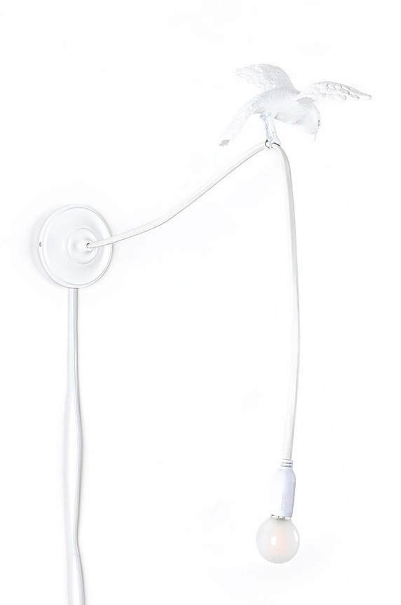 Salon i sypialnia Seletti lampa ścienna Sparrow Lamp Wall Lamp - Cruising 15316 biały