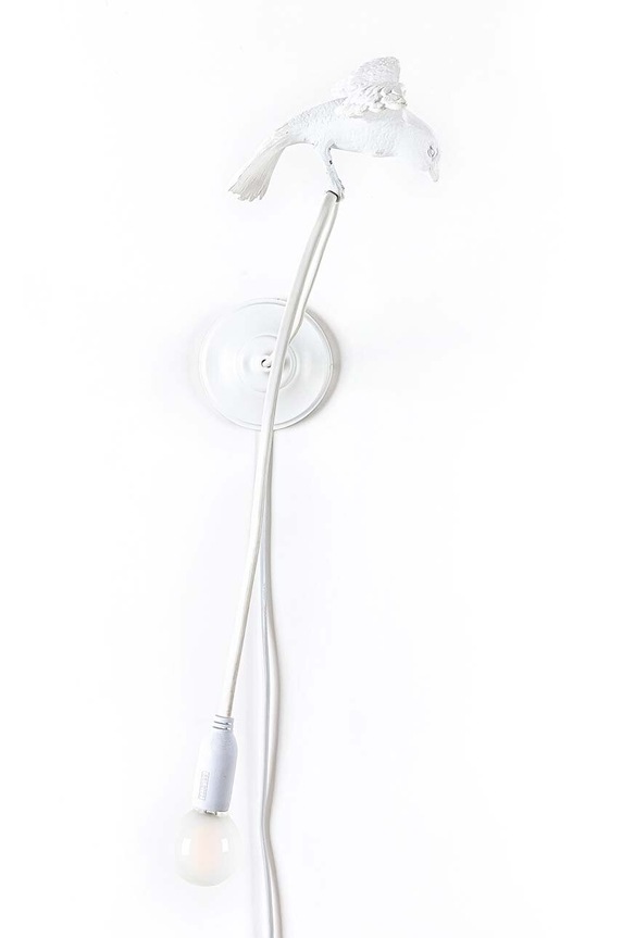 Seletti lampa ścienna Sparrow Lamp Wall Lamp - Cruising biały 15316