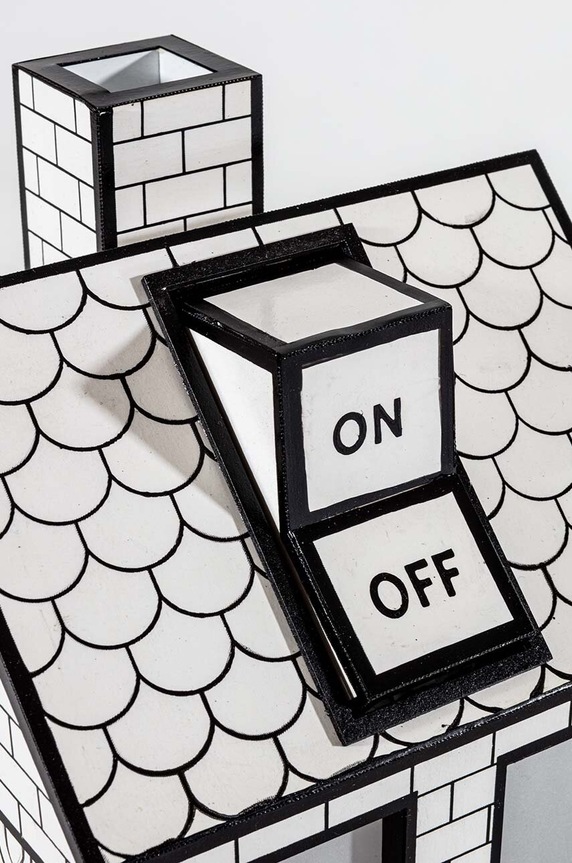 Seletti veioza On-Off Lamp 15195 multicolor