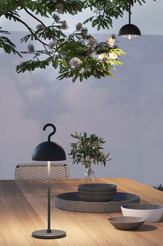 Lifestyle Ασύρματο φωτιστικό led Sompex Hook 78360 μαύρο