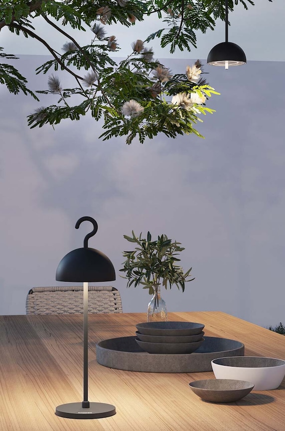 Lifestyle Ασύρματο φωτιστικό led Sompex Hook 78360 μαύρο