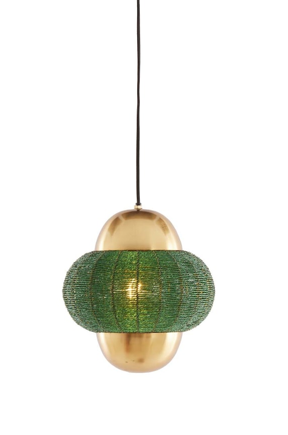 Závesná lampa Light & Living Cetara 2983278 zelená