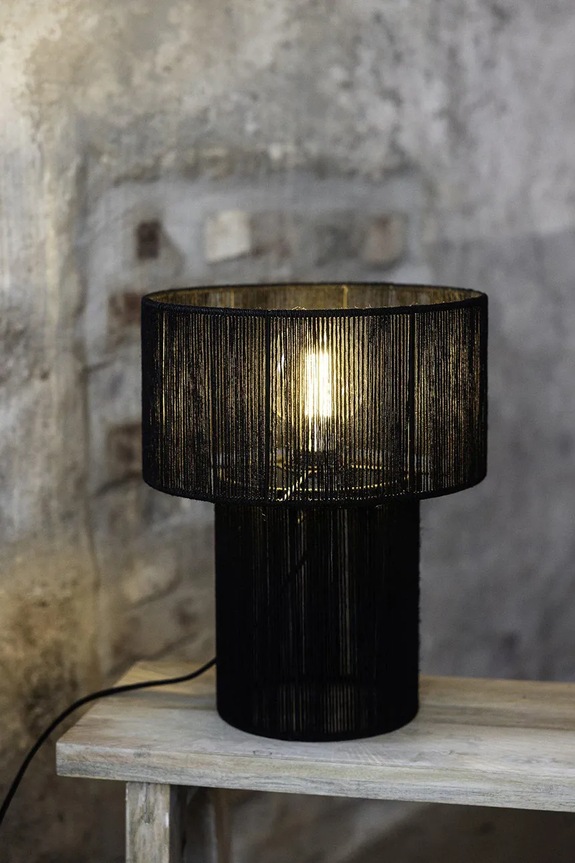 Obývacia izba a spálňa Stolná lampa Markslöjd Soga 108768 čierna