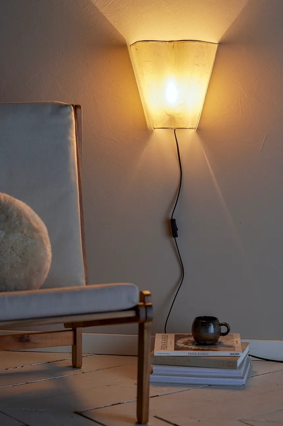 Bloomingville lampa ścienna Janese 82062224 biały