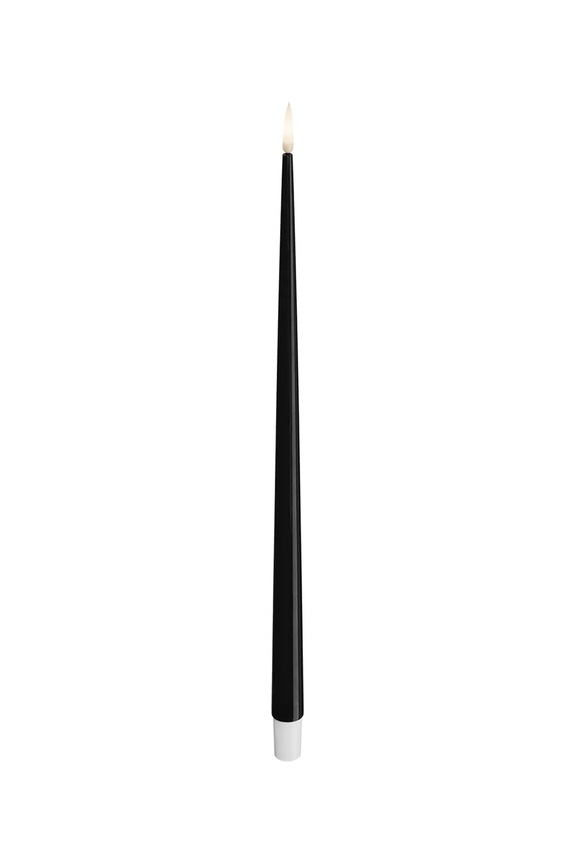 Komplet led sveč Deluxe Homeart 2,2 x 28 cm 2-pack črna RF.K.0003